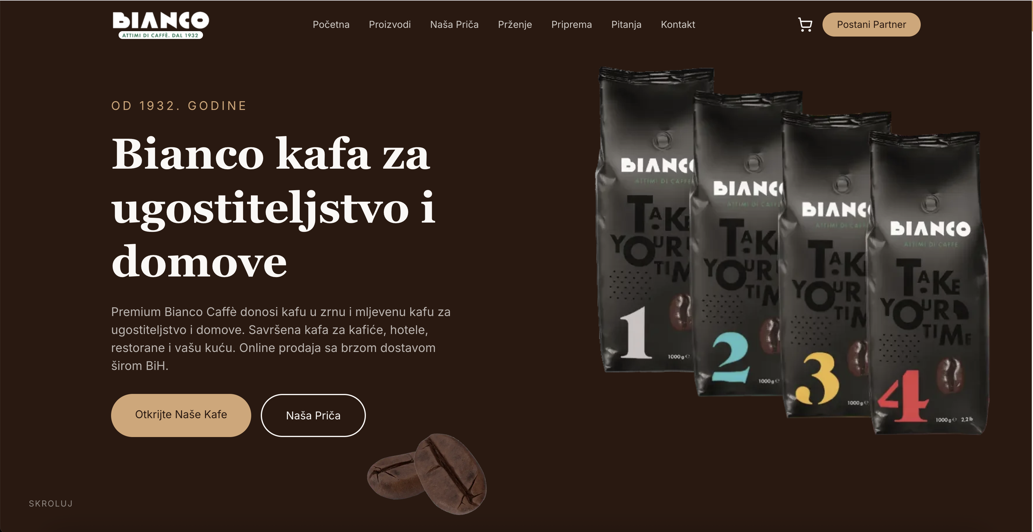 Bianco Caffè — Premium Coffee Distribution