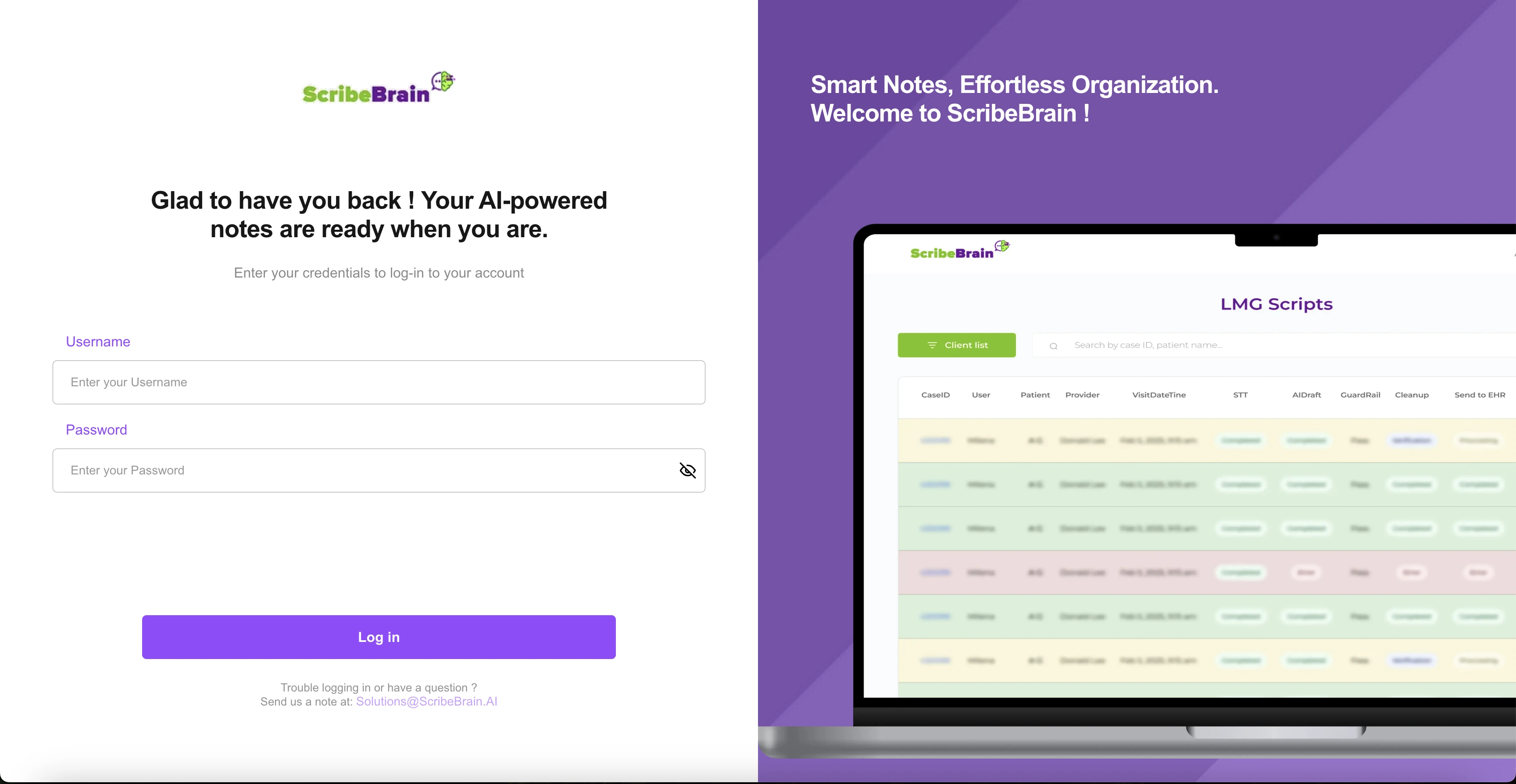 ScribeBrain QC Dashboard